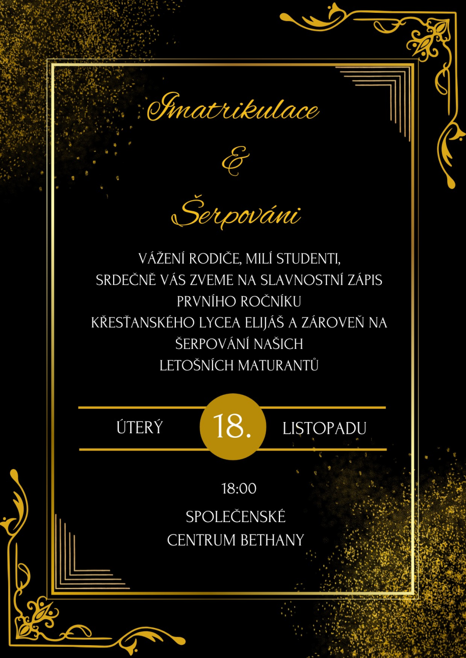 Imatrikulace a šerpování 18. 11. 2025